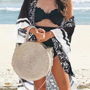 Women's Kimono Swimsuit Coverups Summer Beach Loose Cardigans for Swimwear - Image 2