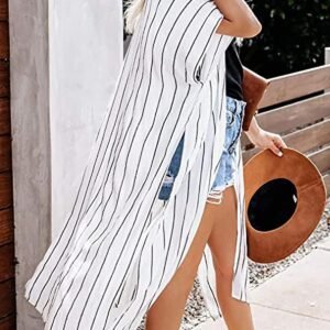 Women's Kimono Swimsuit Coverups Summer Beach Loose Cardigans for Swimwear - Image 6