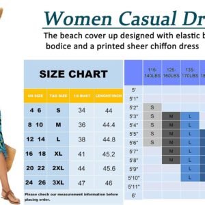 Women's Beach Dress Summer Maxi Sundress Strapless Hawaiian Cover Ups Asymmetrical Wrap Dresses - Image 7