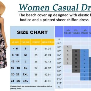 Women's Beach Dress Summer Maxi Sundress Strapless Hawaiian Cover Ups Asymmetrical Wrap Dresses - Image 7