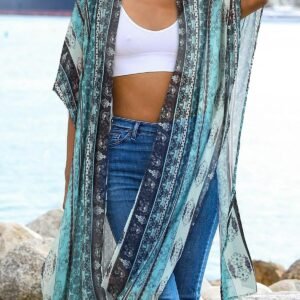 Women's Kimono Swimsuit Coverups Summer Beach Loose Cardigans for Swimwear - Image 5