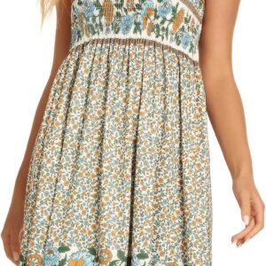 Summer Dresses for Women Strapless Sundress Floral Print Beach Cover Ups | Womens daily casual dresses, Cute hawaiian beach vacation outfits, Trendy boho tube top sun dress - Image 4