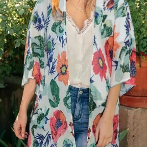 Women's Kimono Swimsuit Coverups Summer Beach Loose Cardigans for Swimwear - Image 2