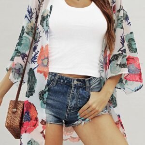 Women's Kimono Swimsuit Coverups Summer Beach Loose Cardigans for Swimwear - Image 6