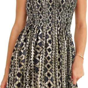 Summer Dresses for Women Strapless Sundress Floral Print Beach Cover Ups | Womens daily casual dresses, Cute hawaiian beach vacation outfits, Trendy boho tube top sun dress - Image 7
