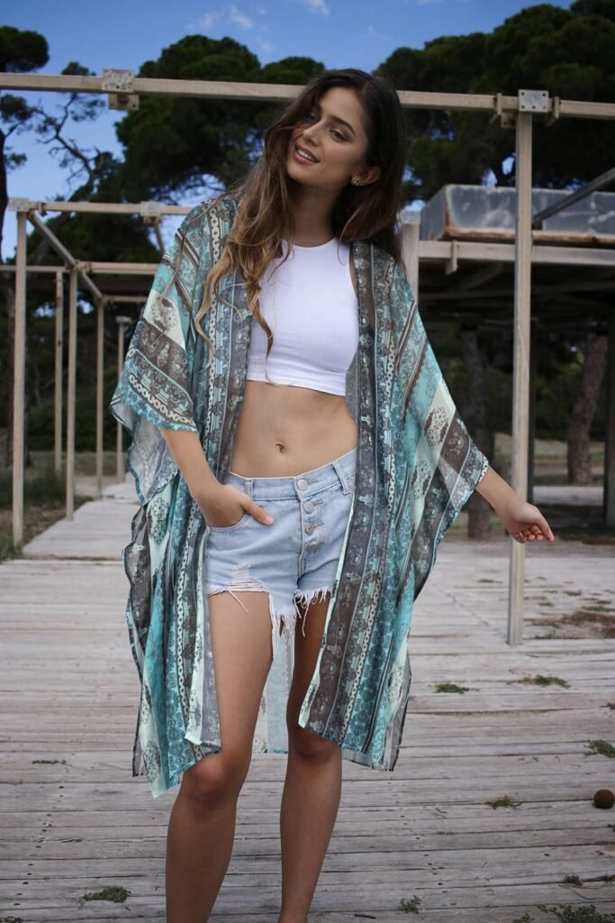 Women's Kimono Swimsuit Coverups Summer Beach Loose Cardigans for Swimwear